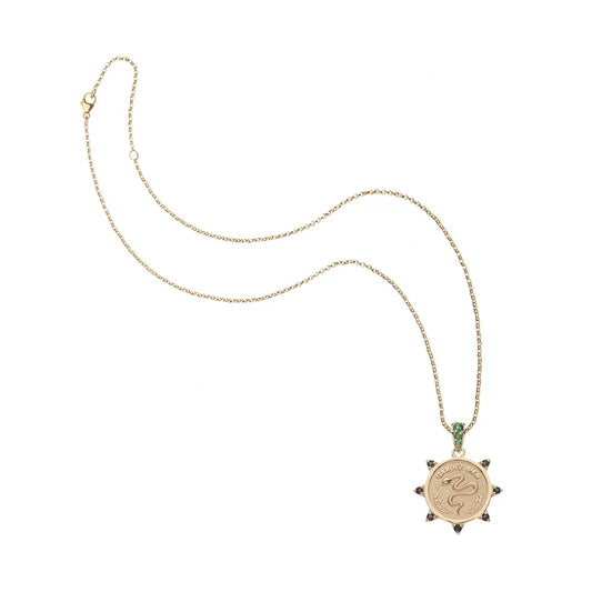 PROTECT PETITE EMBELLISHED COIN ON 16-18" CLASSIC ROLO CHAIN