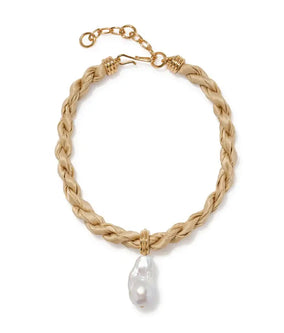 WOVEN COLLAR IN SANDBAR