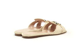 ALVARA NATURAL RAFFIA SLIDE