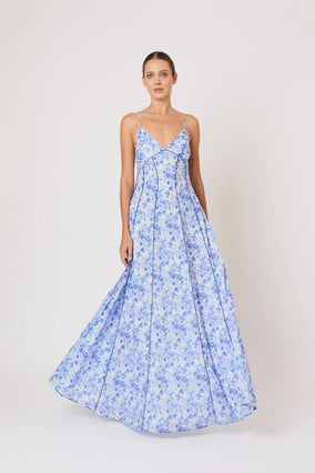 CAMI MAXI DRESS IN WATERCOLOR FLORAL