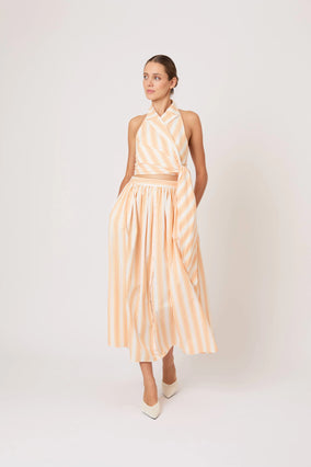 WRAPPED UP HALTER TOP