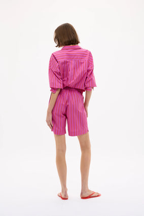 CHIARA MID LENGTH SHORTS - STRIPES