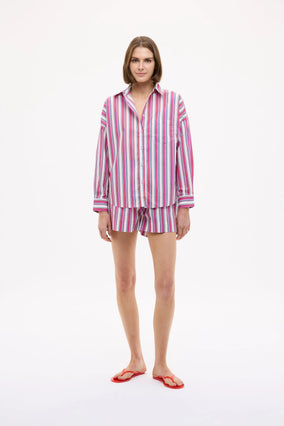 CHIARA LONG SLEEVE SHIRT- STRIPES