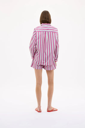 CHIARA LONG SLEEVE SHIRT- STRIPES