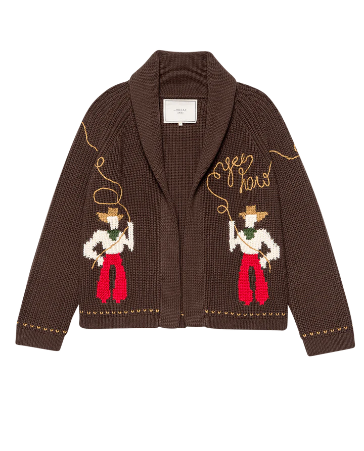 THE	LASSO LODGE CARDIGAN