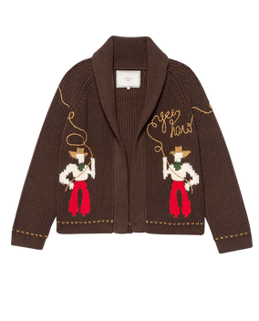 THE	LASSO LODGE CARDIGAN