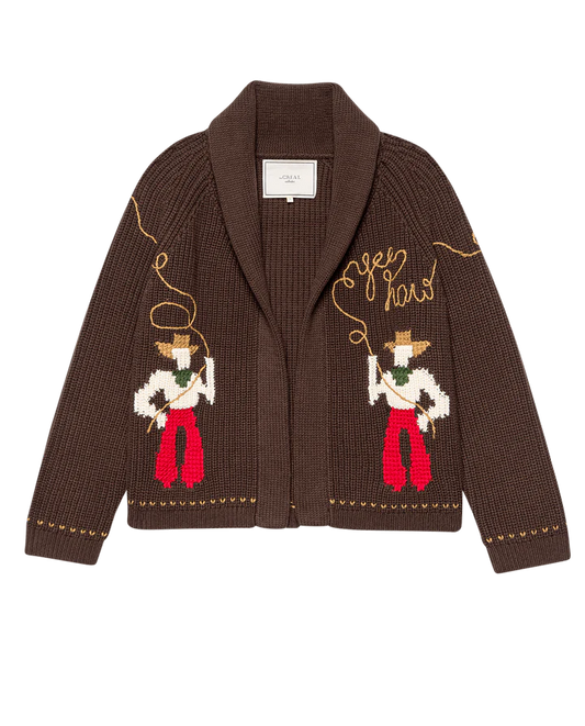 THE	LASSO LODGE CARDIGAN