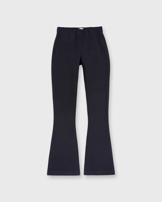 FAYE FLARE CROPPED PANT- NAVY PONTE