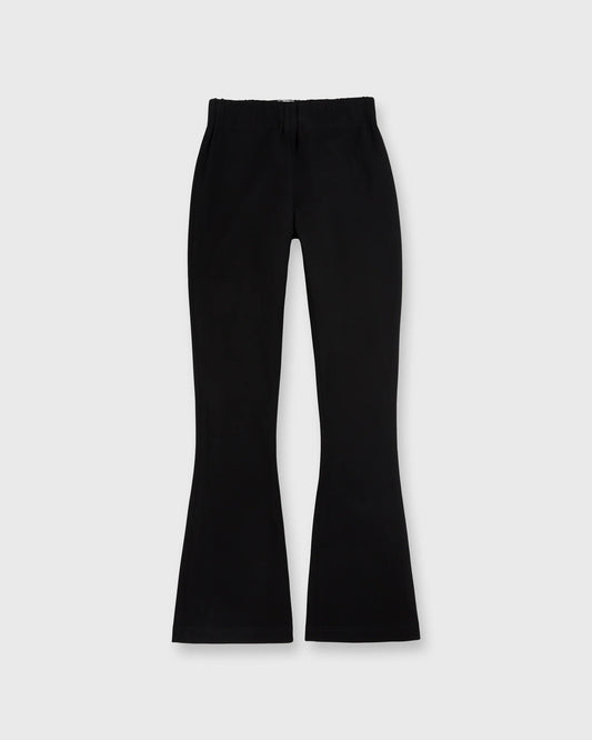 FAYE FLARE CROPPED PANT- BLACK PONTE