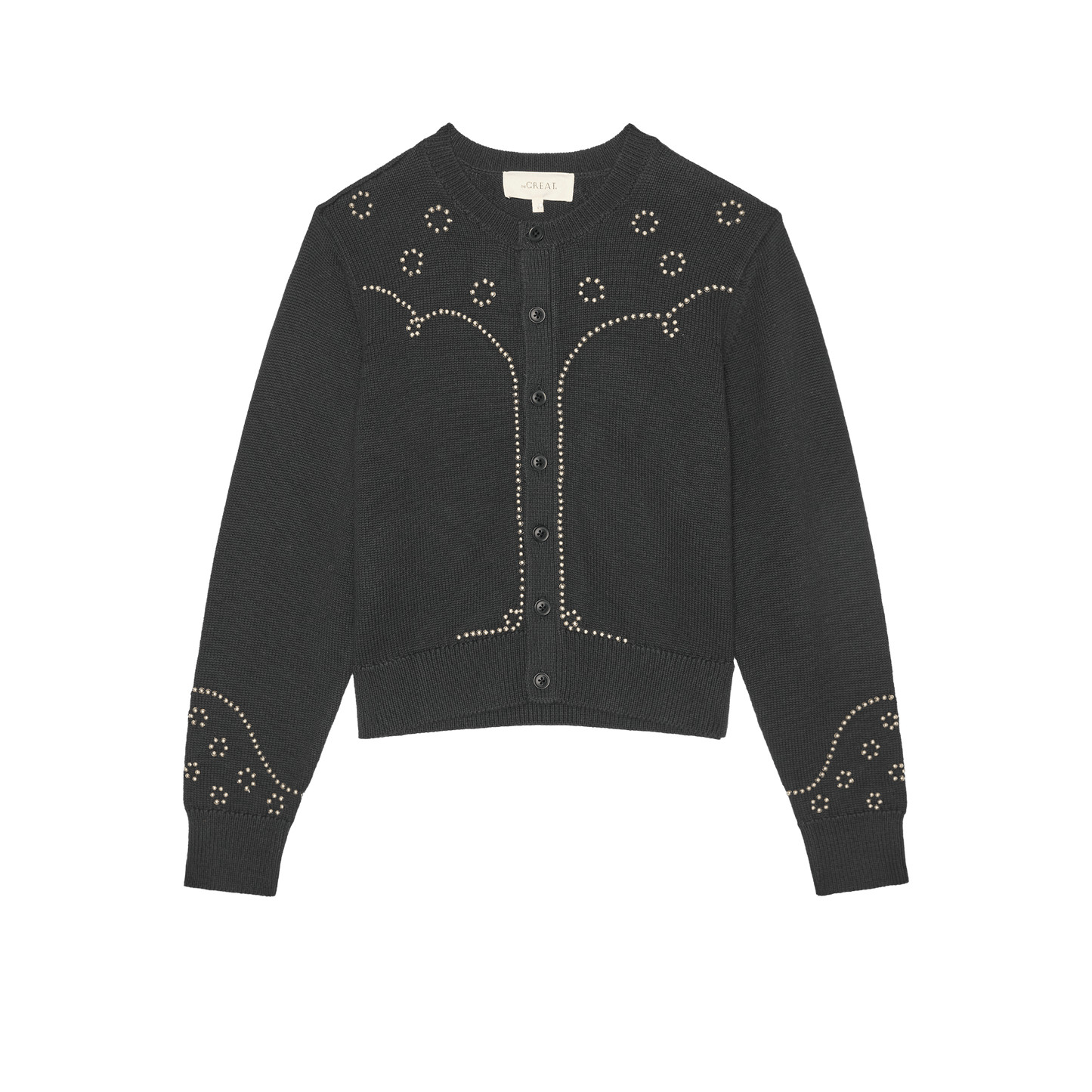 THE STUDDED CARDIGAN