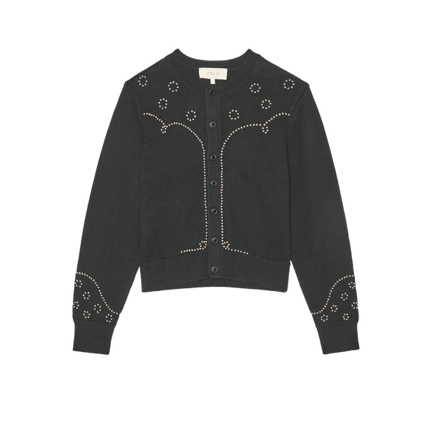THE STUDDED CARDIGAN