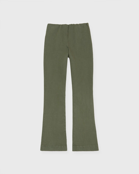 FAYE FLARE CROPPED PANT- OLIVE