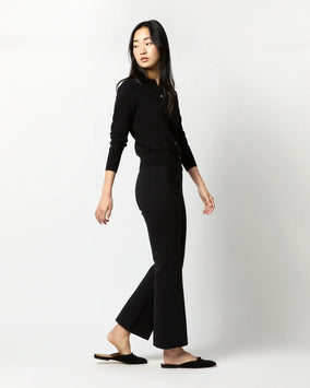 LARA PANT - BLACK SUPIMA COTTON