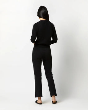 LARA PANT - BLACK SUPIMA COTTON