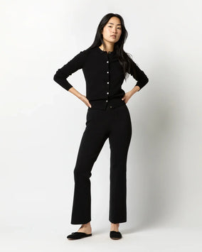 LARA PANT - BLACK SUPIMA COTTON