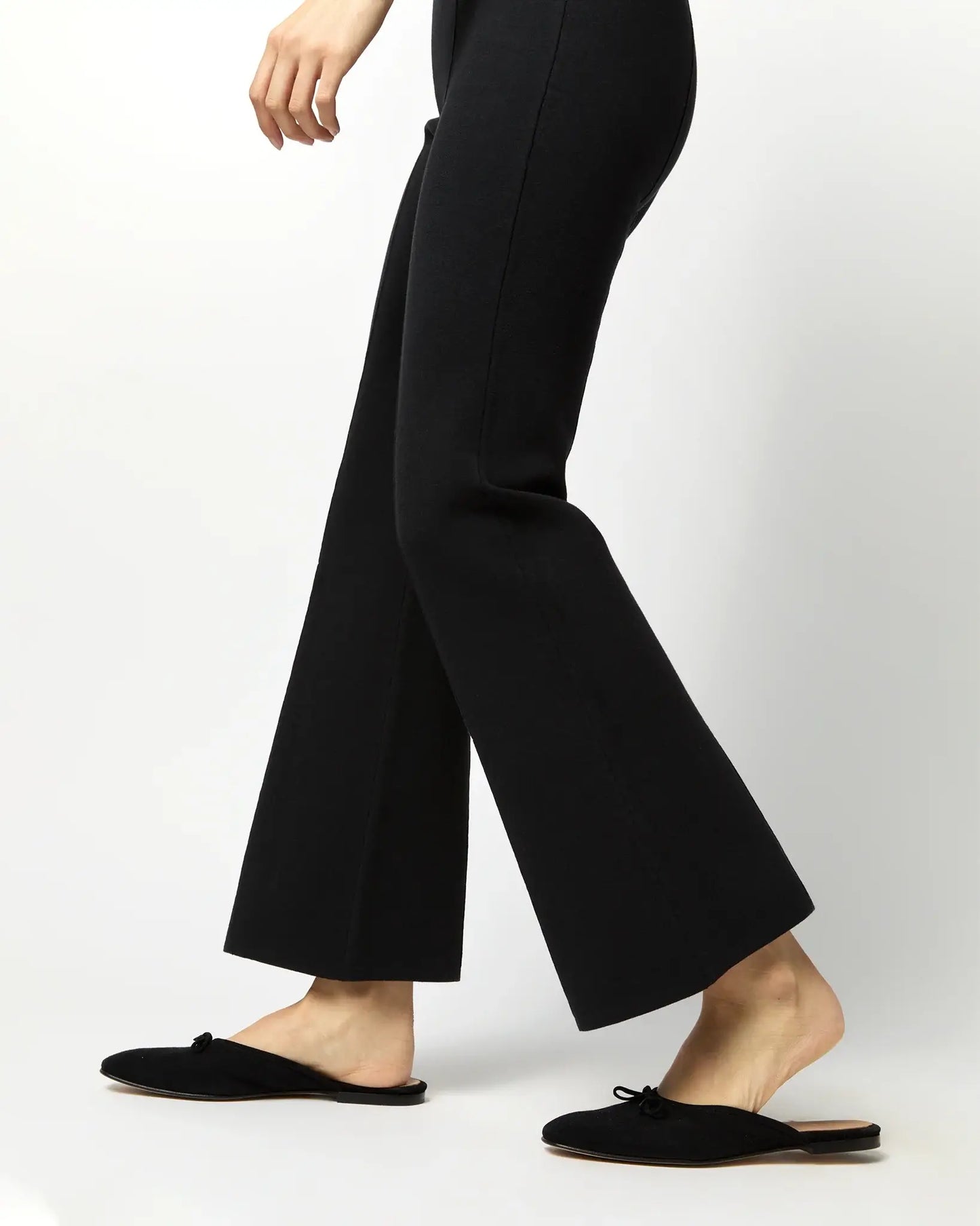 LARA PANT - BLACK SUPIMA COTTON