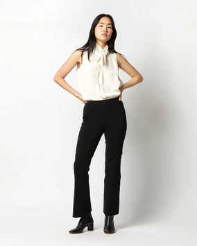 LARA PANT - BLACK SUPIMA COTTON