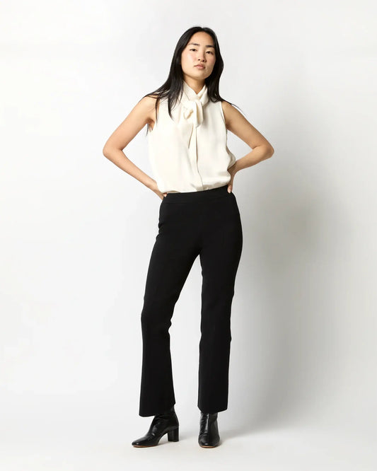 LARA PANT - BLACK SUPIMA COTTON