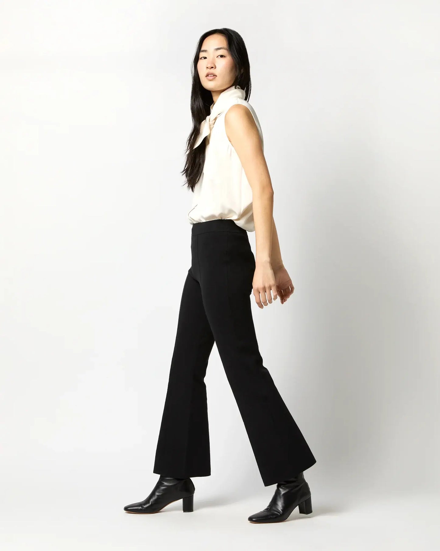 LARA PANT - BLACK SUPIMA COTTON