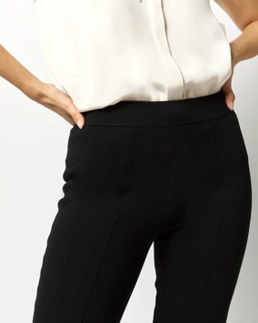 LARA PANT - BLACK SUPIMA COTTON