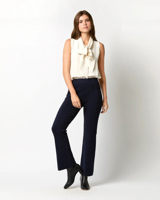 LARA PANT - NAVY SUPIMA COTTON