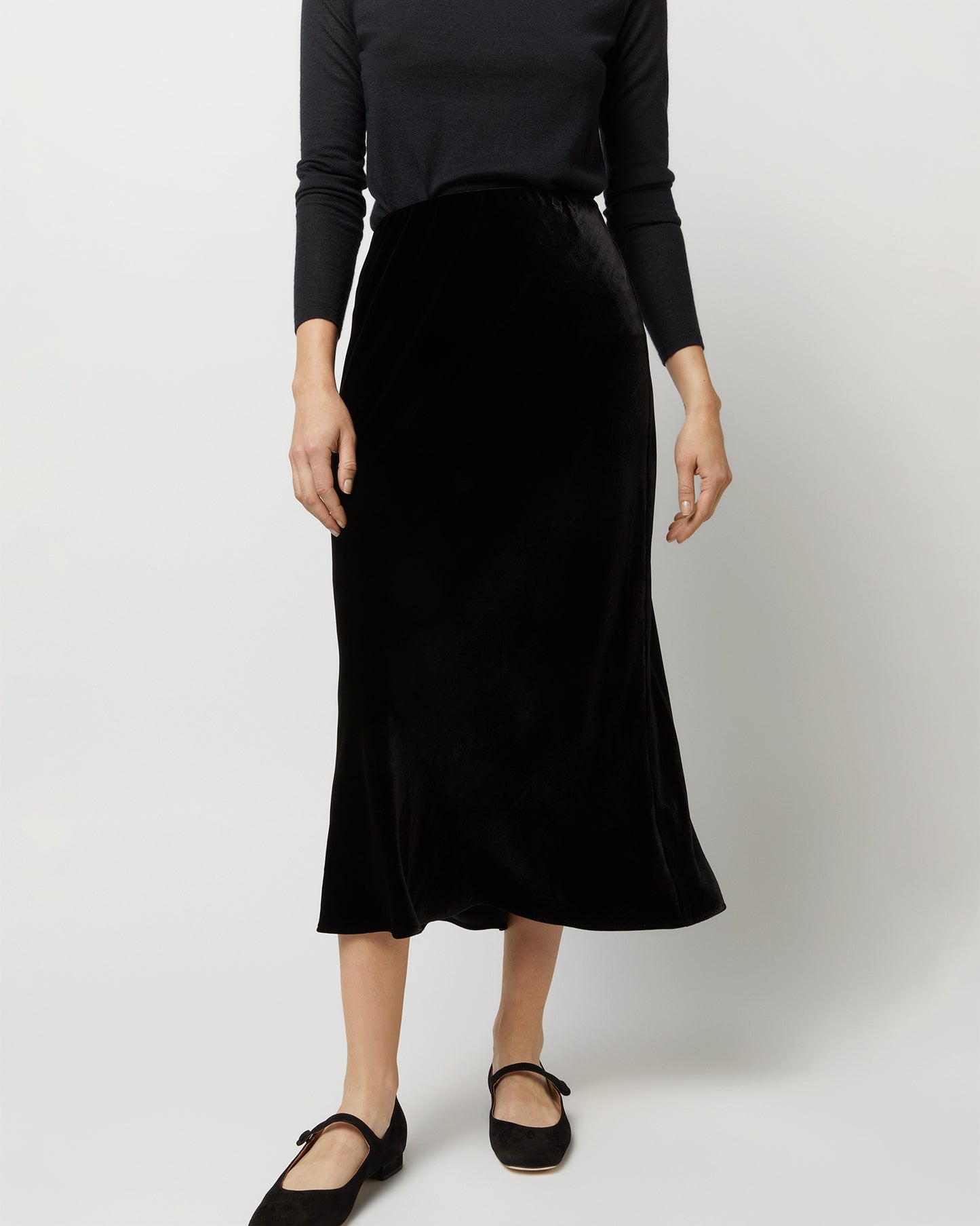 MARE SKIRT- BLACK VELVET