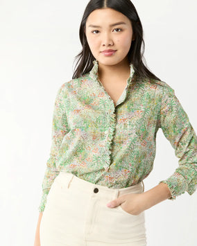 FRILL SHIRT- EDEN LIBERY FABRIC