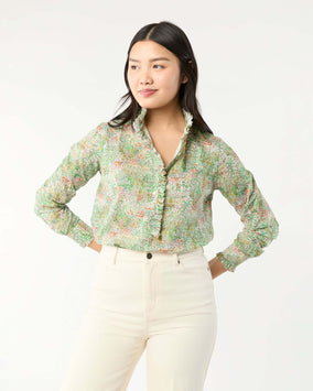 FRILL SHIRT- EDEN LIBERY FABRIC