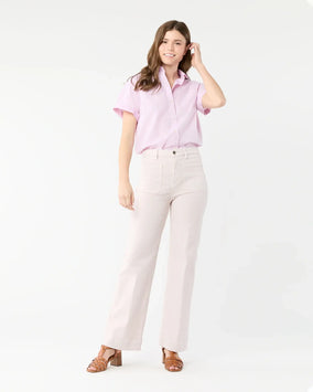 COCO PATCH POCKET JEAN - PALE PINK