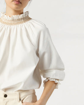 PHOEBE SMOCKING TOP