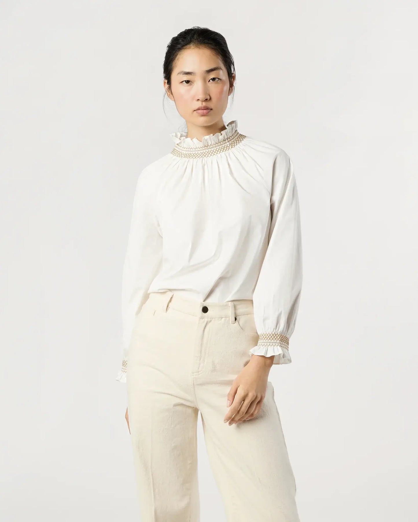 PHOEBE SMOCKING TOP