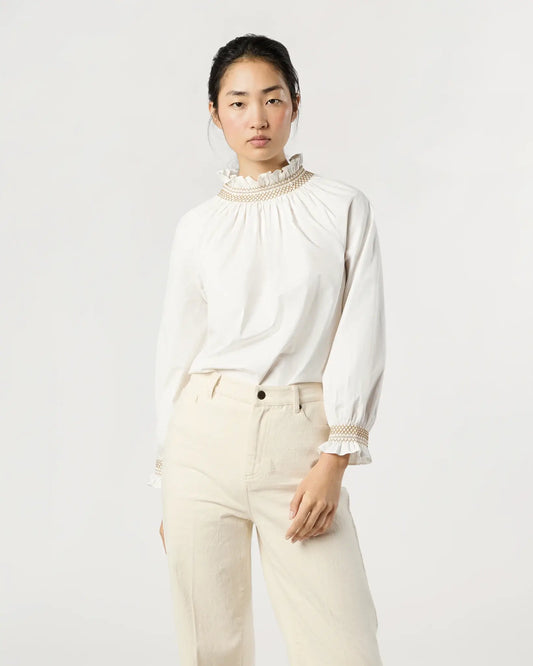 PHOEBE SMOCKING TOP