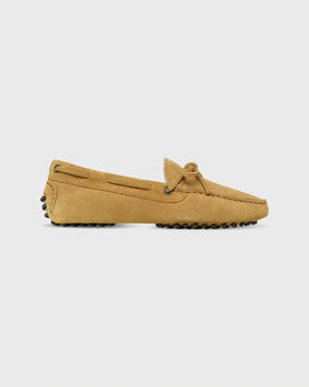 SHEARLING DRIVING MOCCASIN - CAMEL SUEDE