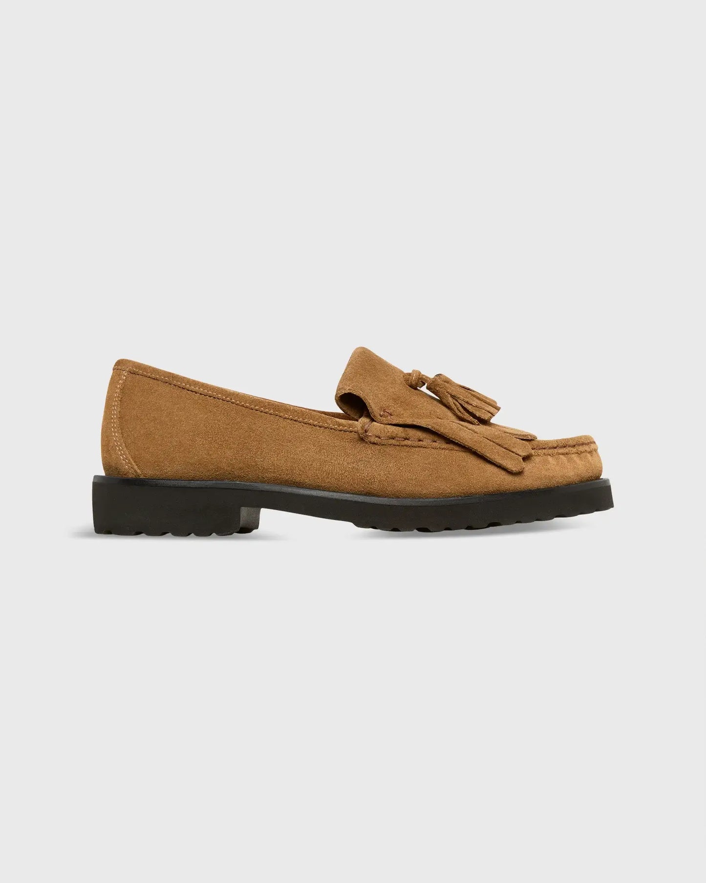 KILT LUG SOLE PENNY LOAFER - WHISKEY SUEDE