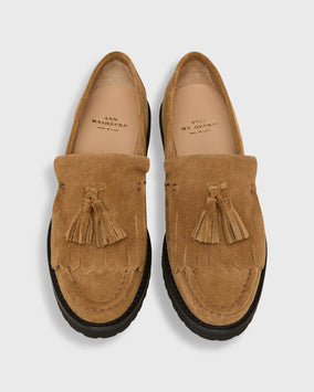 KILT LUG SOLE PENNY LOAFER - WHISKEY SUEDE