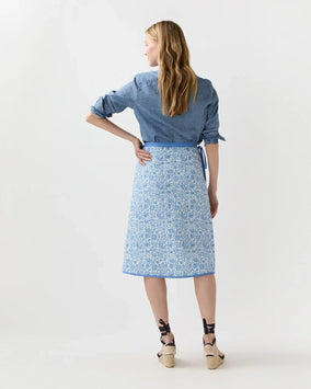 QUILTED ADLEY WRAP SKIRT