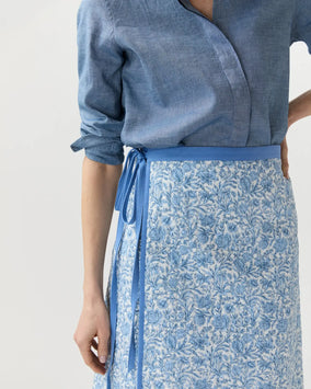 QUILTED ADLEY WRAP SKIRT