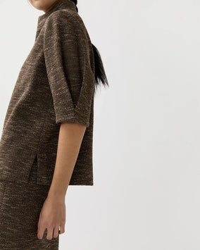 VIOLETTA TOP- BROWN