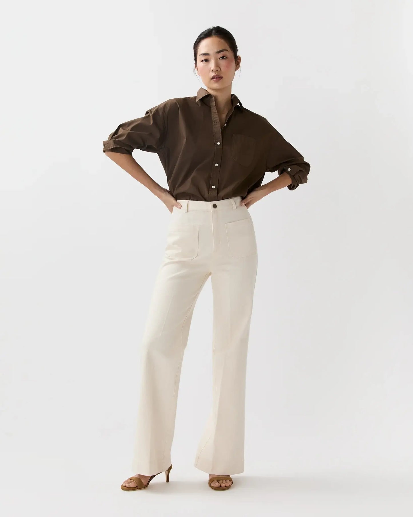CAMILLE PATCH POCKET JEAN- NATURAL