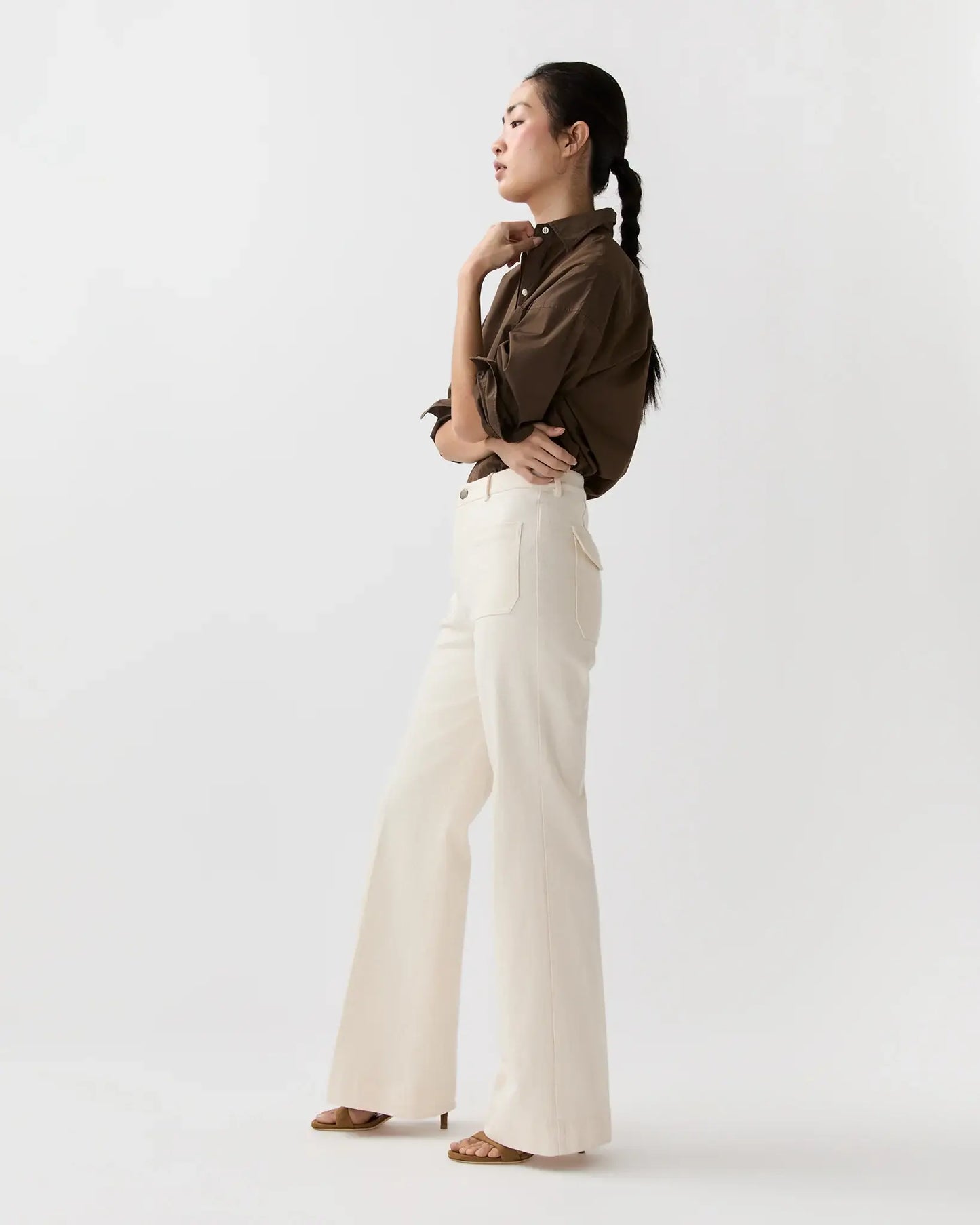 CAMILLE PATCH POCKET JEAN- NATURAL
