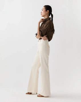 CAMILLE PATCH POCKET JEAN- NATURAL