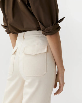 CAMILLE PATCH POCKET JEAN- NATURAL