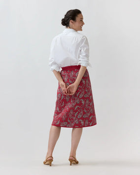 QUILTED ADLEY WRAP SKIRT