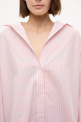 MARA OVERSIZED LONG SLEEVE SHIRT- STRIPE