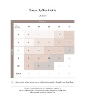 SHAPE UP REUSABLE ADHESIVE SILICONE BRA