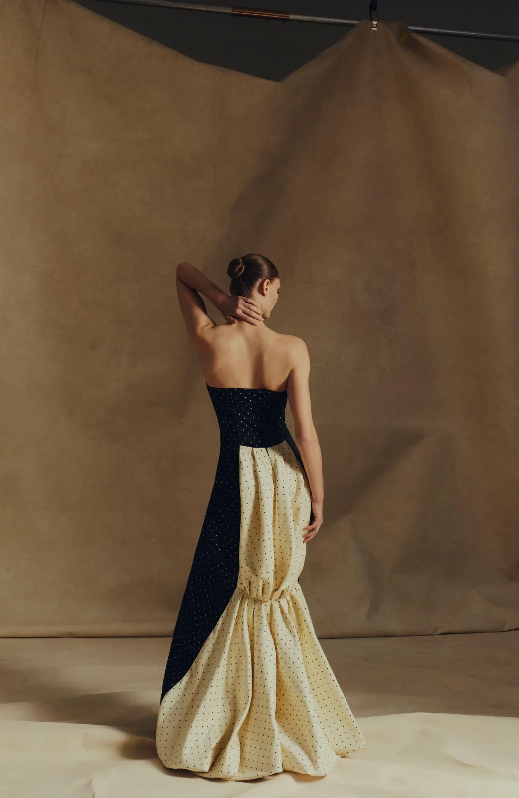 POLKA DOT JACQUARD CHLOE GOWN