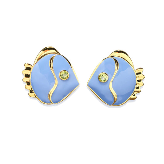 MIKUNI STUD EARRINGSN IN PERIWINKLE
