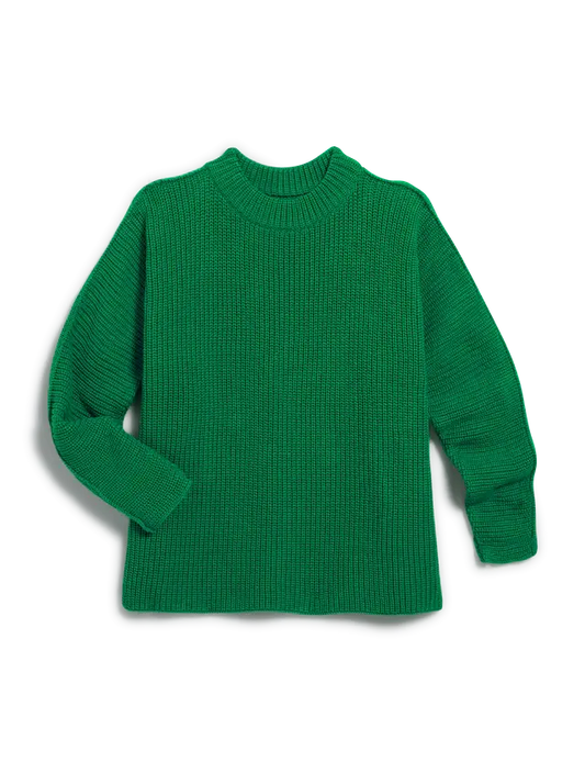 PEBBLE BEACH SWEATER - KELLY GREEN