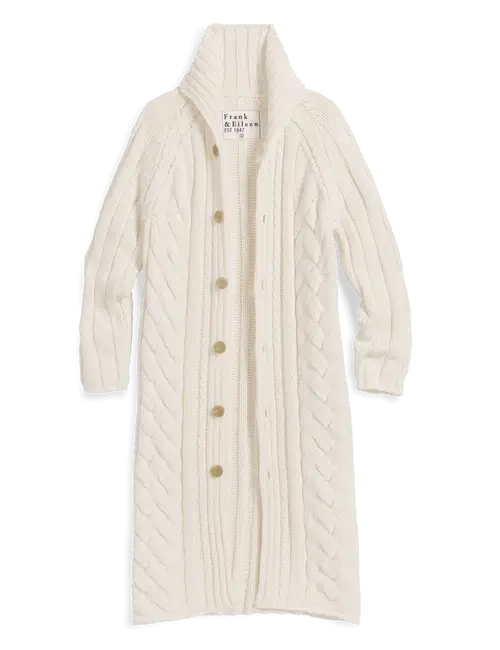 COTSWOLDS CABLE KNIT COAT