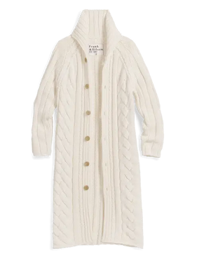 COTSWOLDS CABLE KNIT COAT